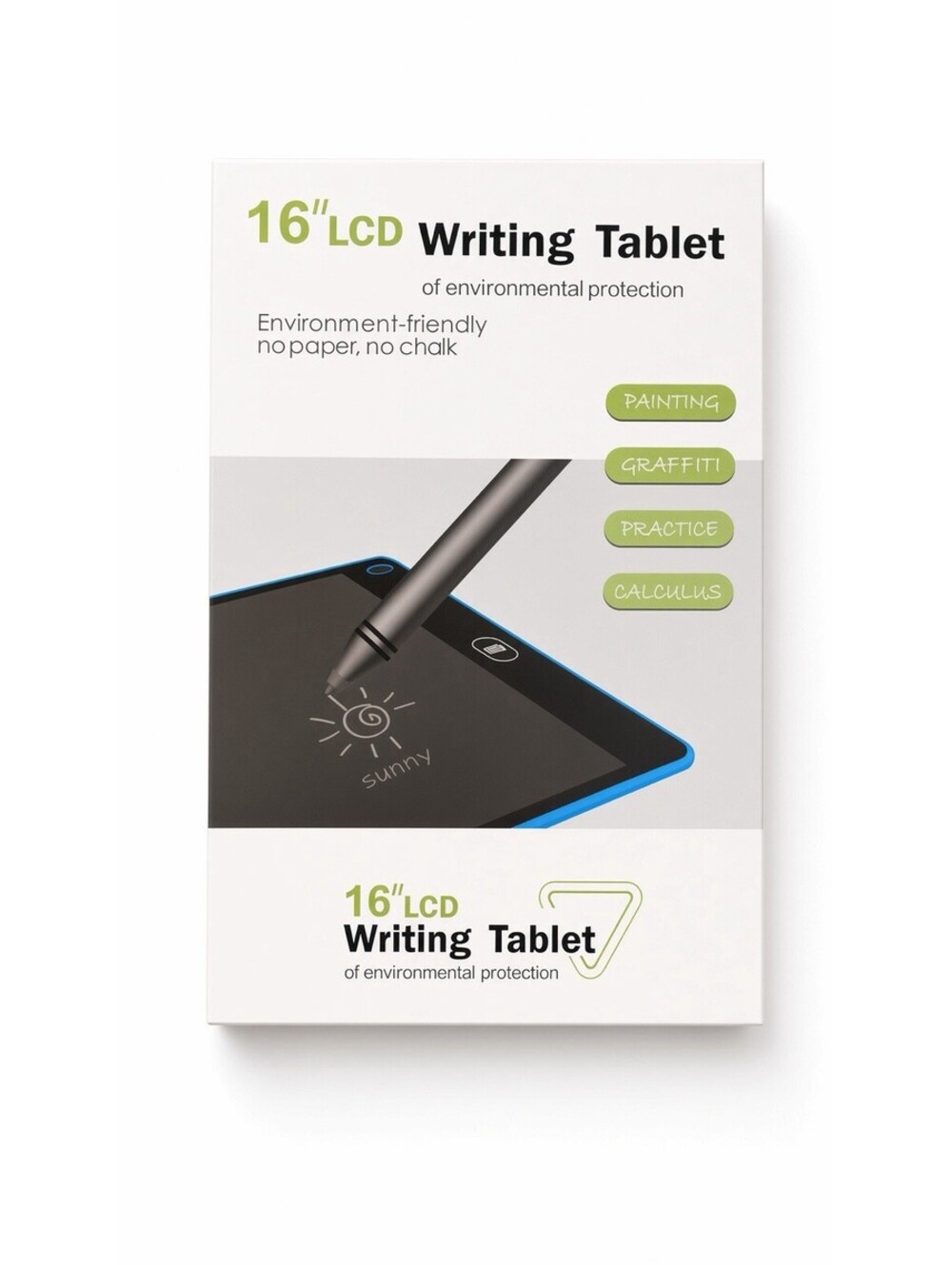 16” LCD Writing Tablet Electronic Drawing Doodle Board Blue w/ Stylus Erase